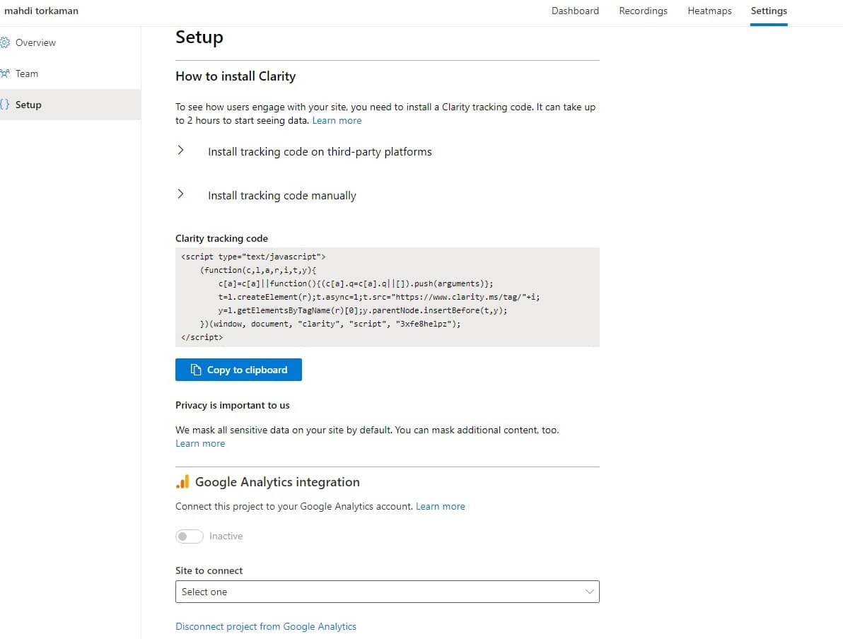 درباره سرویس مایکروسافت Clarity 13 microsoft clarity setup